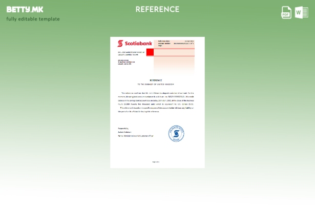 Модерен стил референтен шаблон Canada Scotiabank